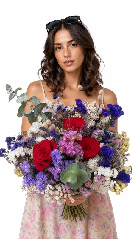 Ram d'Aniversari amb 3 Roses Vermelles